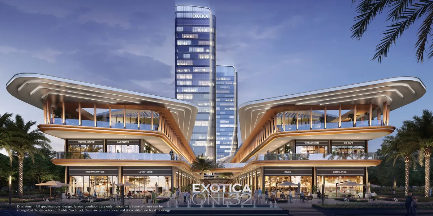 Exotica One32 Noida Sector 132 commercial project on Noida Expressway office space and retail shops