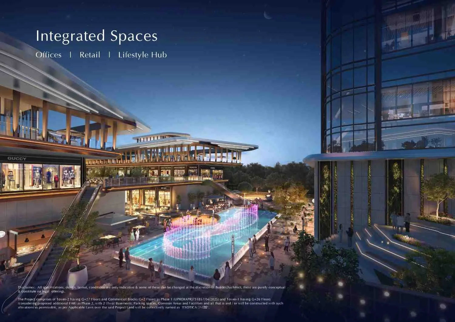 Exotica One32 Noida commercial towers Sector 132 office space complex
